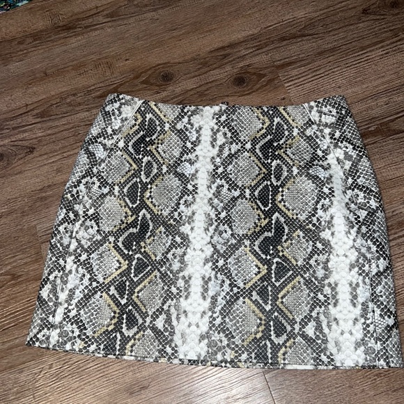 Piper & Jane Snakeskin, Faux Leather Skirt - Picture 1 of 3